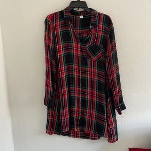 plaid dress